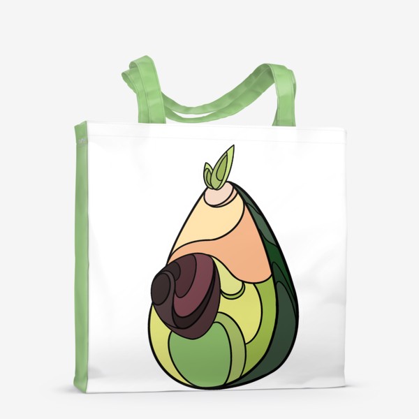 Сумка-шоппер «Рисунок «Авокадо»»