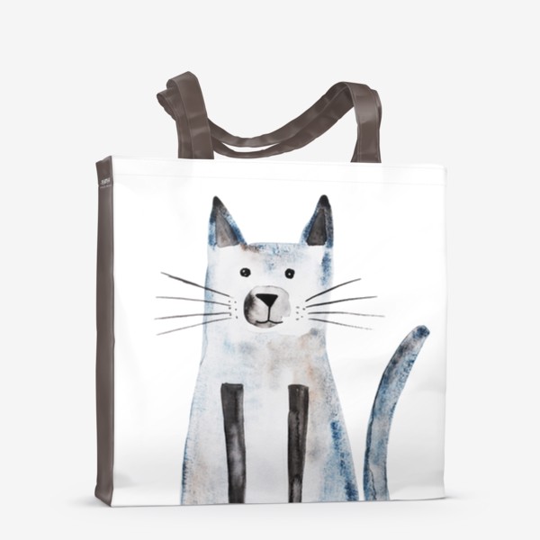 Сумка-шоппер «Кот. Акварельная иллюстрация»