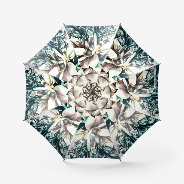 Зонт «Пионы акварель»