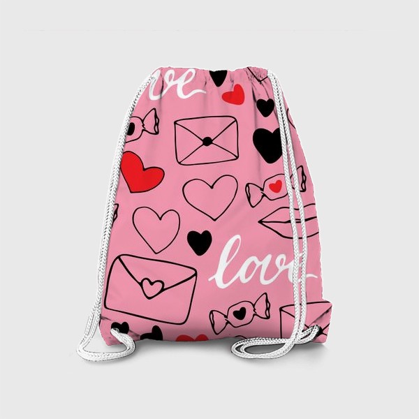 Рюкзак «Любовная тема на розовом»