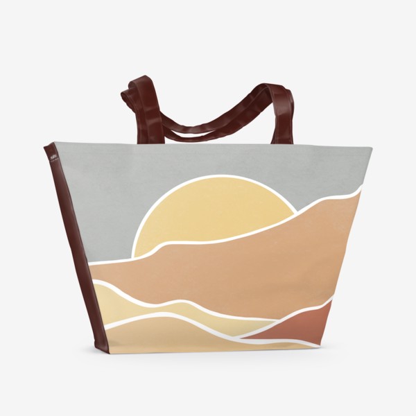 Пляжная сумка «Минимализм Закат»