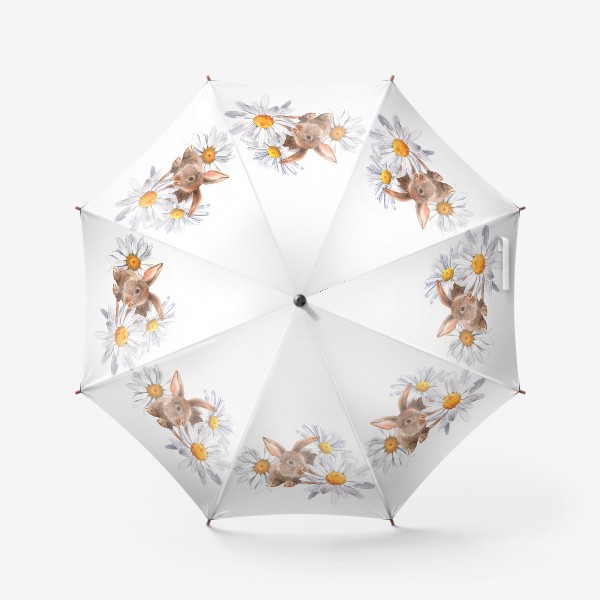 Зонт «Зайка в ромашках»