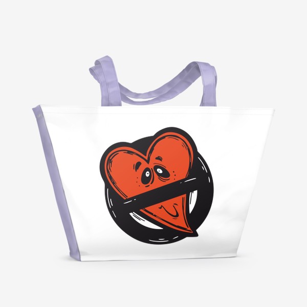 Пляжная сумка «Любовь под запретом.»