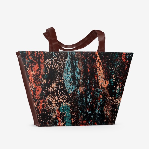 Пляжная сумка «брызги краски, камуфляж»