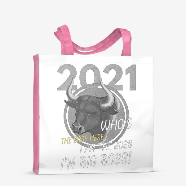 Сумка-шоппер «Bull Big Boss / Бык большой Босс 2021»