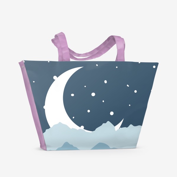 Пляжная сумка «Moon. Луна.»