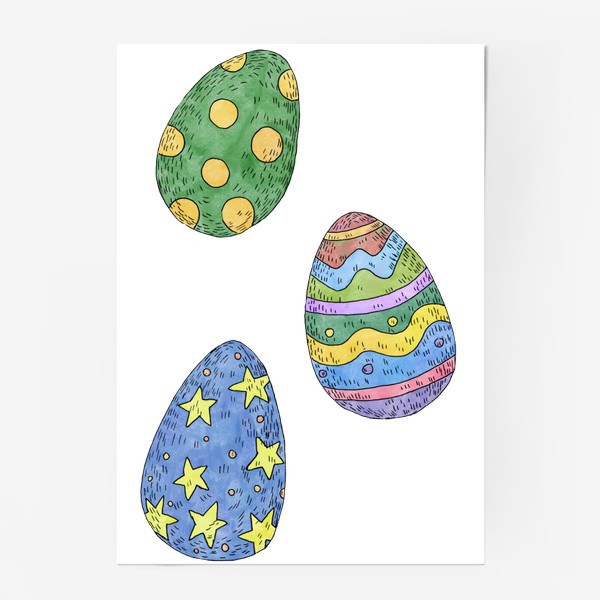 Постер «Пасхальные яйца»