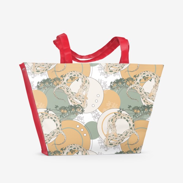 Пляжная сумка «Snake pattern»