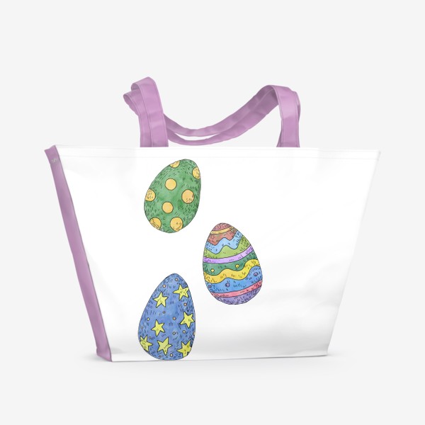 Пляжная сумка &laquo;Пасхальные яйца&raquo;