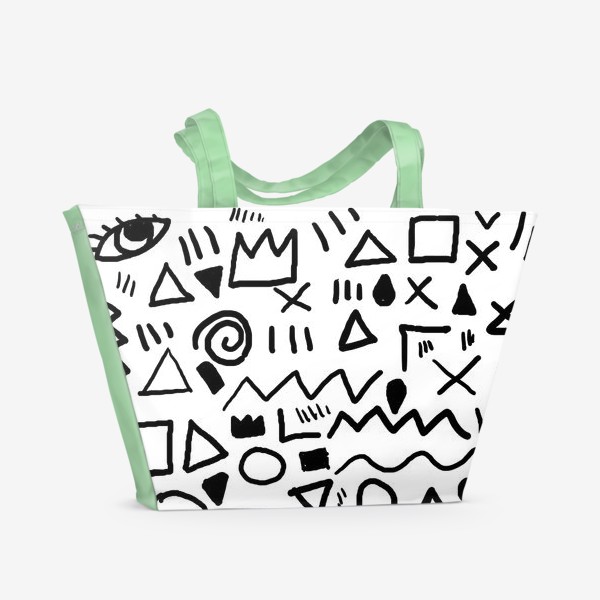 Пляжная сумка «Хулиганская геометрия»