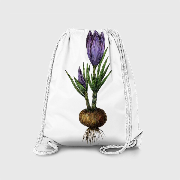 Рюкзак «Крокус весенний цветок»