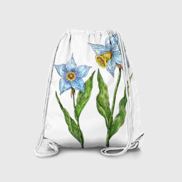 Рюкзак «Нарциссы белые цветы»