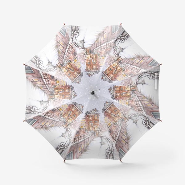 Зонт «Зимний город Голландия »
