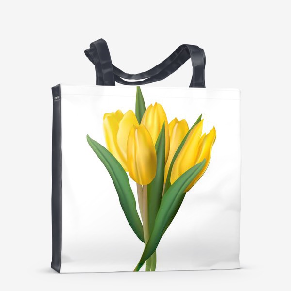 Сумка-шоппер «букет жёлтых тюльпанов»