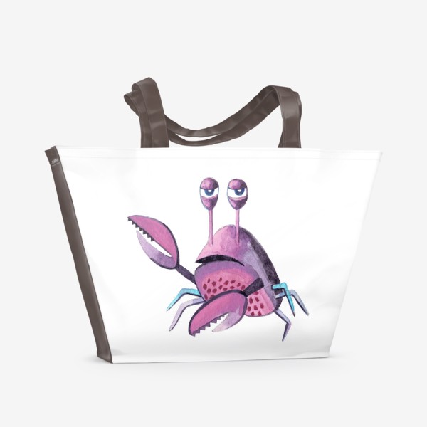 Пляжная сумка «Розовый краб»