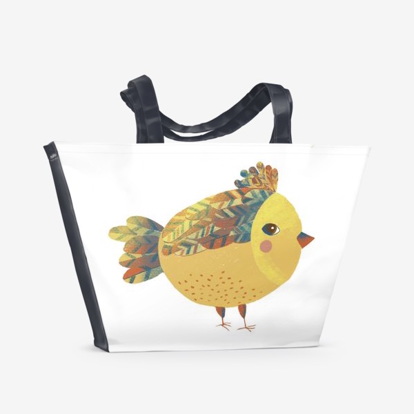Пляжная сумка «Пухлый птиц»