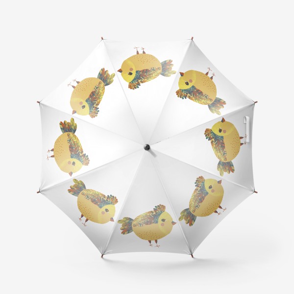 Зонт «Пухлый птиц»