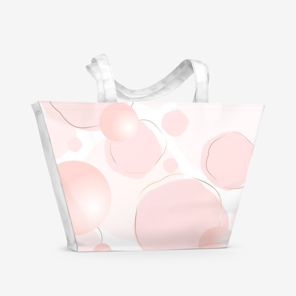 Пляжная сумка «Нежный розовый паттерн»