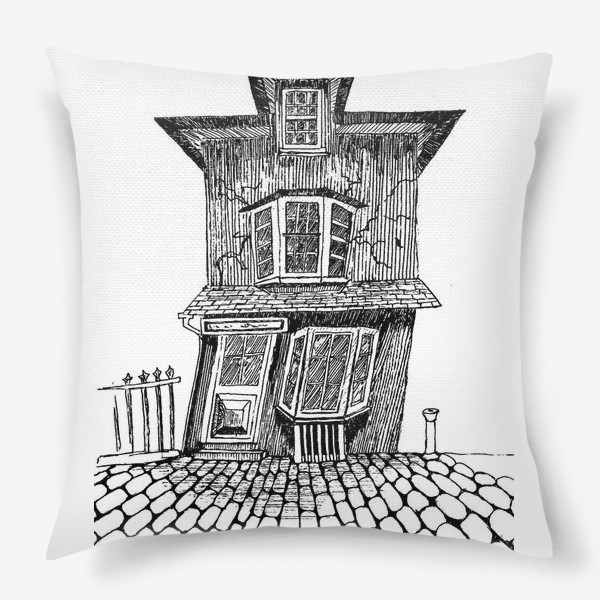 Подушка «кривой дом»