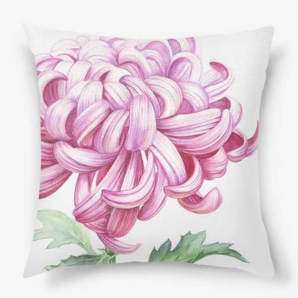 Подушка «Хризантема розовая»