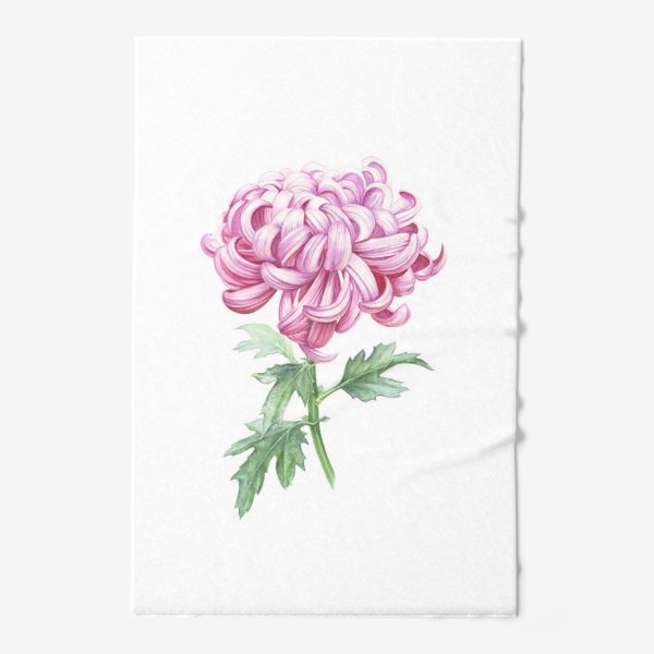 Полотенце «Хризантема розовая»