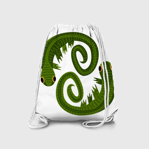 Рюкзак «две ящерицы в концепции символа Инь-Ян»