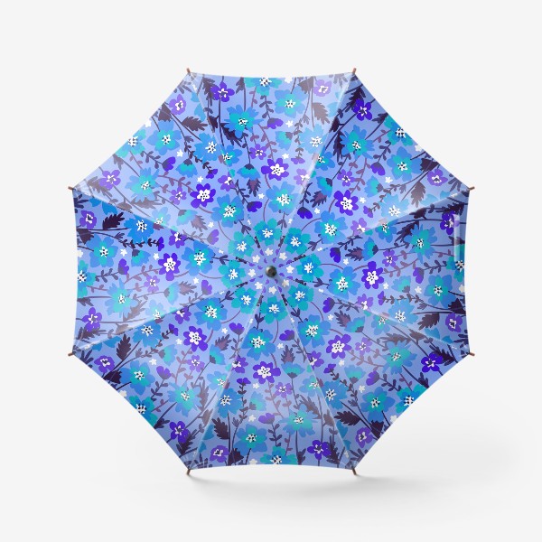 Зонт &laquo;Синие цветы&raquo;