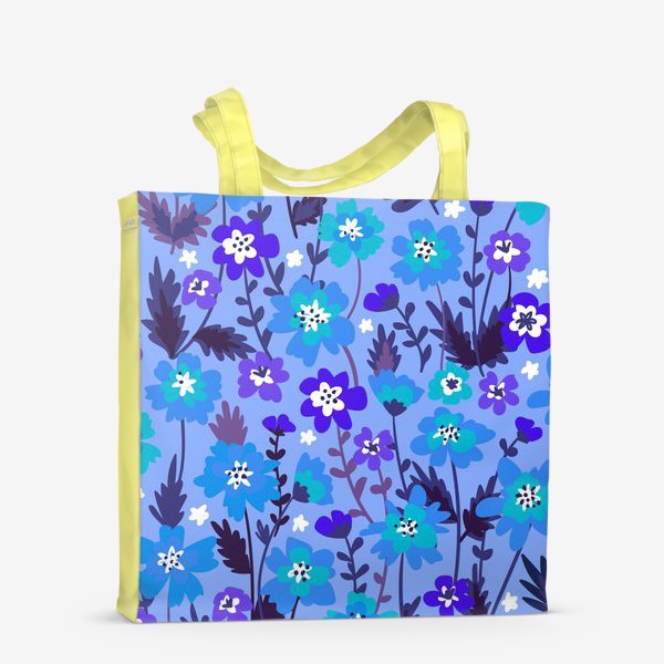 Сумка-шоппер «Синие цветы»