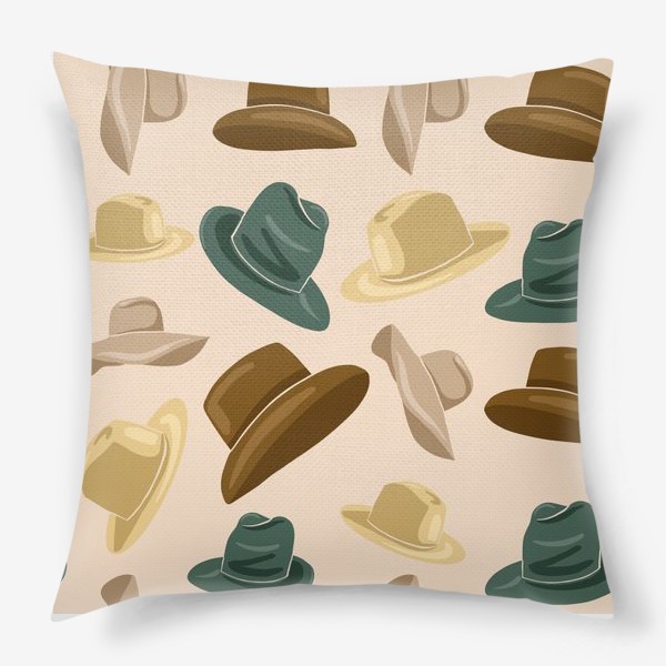 Подушка «Шляпы и шляпки»