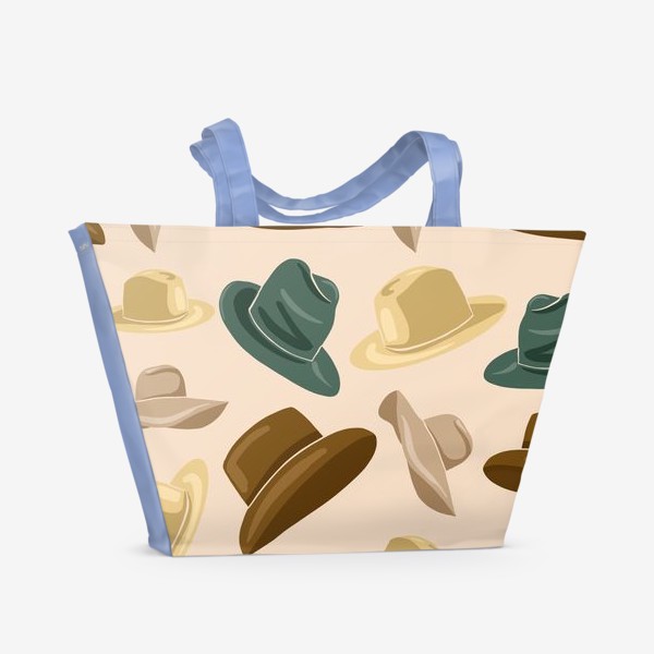 Пляжная сумка «Шляпы и шляпки»