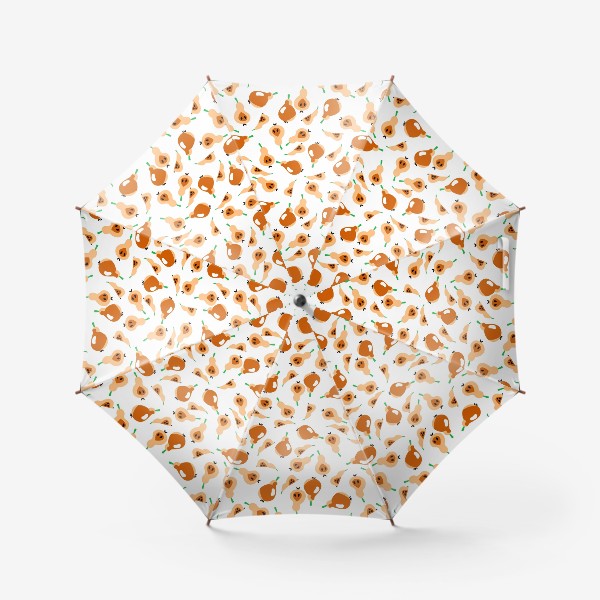 Зонт «Оранжевые груши паттерн»