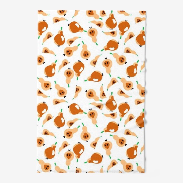 Полотенце «Оранжевые груши паттерн»
