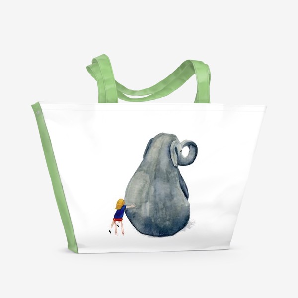 Пляжная сумка «Слон, мой друг.»