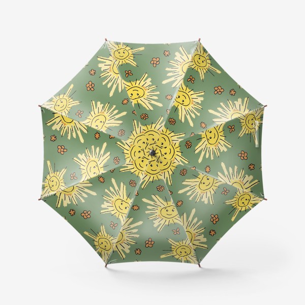 Зонт «Солнышки на травке»