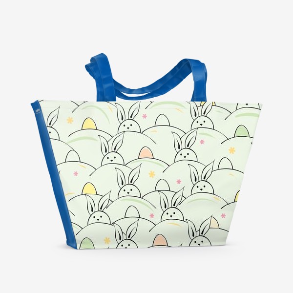 Пляжная сумка «пасхальные зайцы»