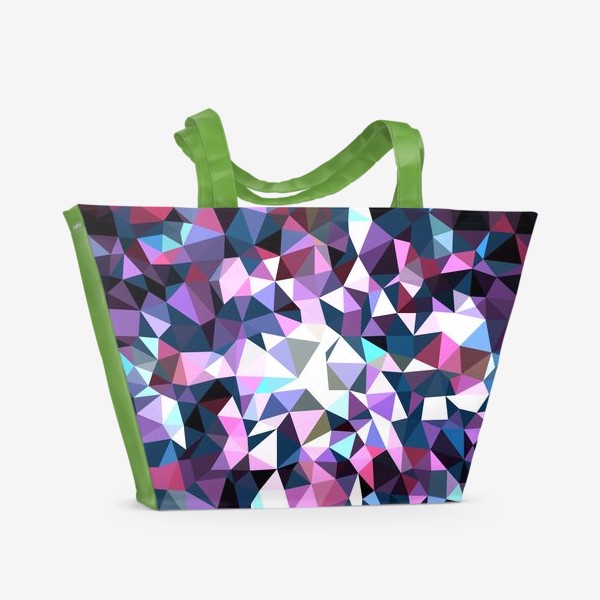 Пляжная сумка «Абстракт фиолетовый»