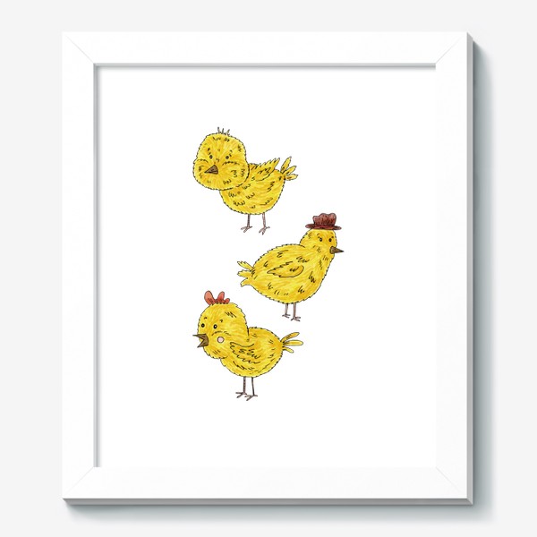 Картина «Веселые цыплята»