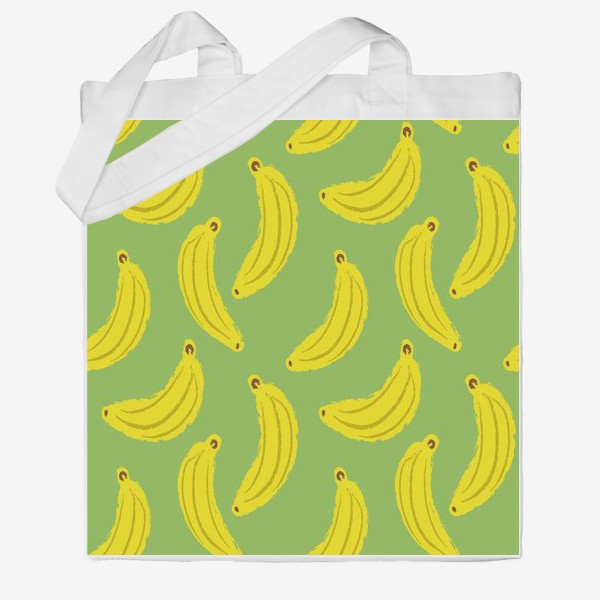 Сумка хб «Паттерн с бананами»