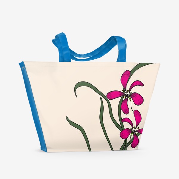 Пляжная сумка «Китайская орхидея»