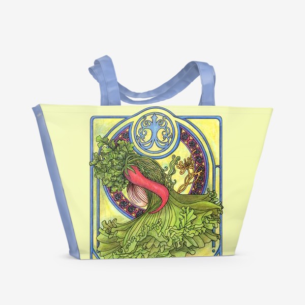 Пляжная сумка «Специи и овощи 2  Модерн Ар нуво»