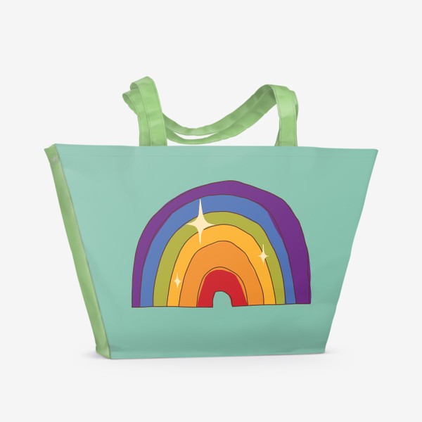 Пляжная сумка «Shiny summer rainbow»