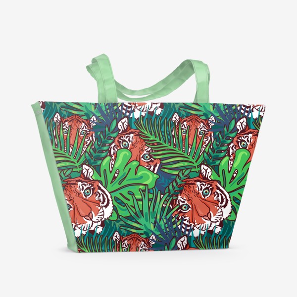 Пляжная сумка «Тигр в лесу»