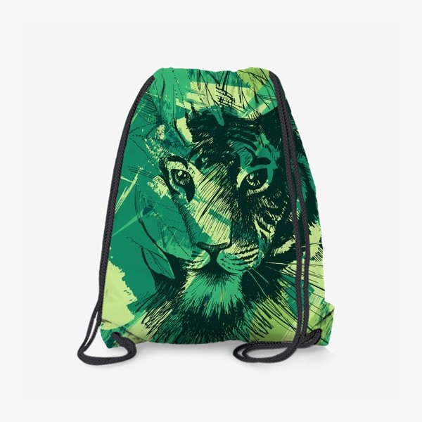 Рюкзак «Дикий тигр в джунглях»