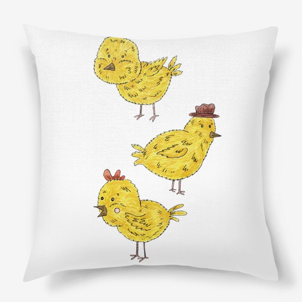 Подушка «Веселые цыплята»
