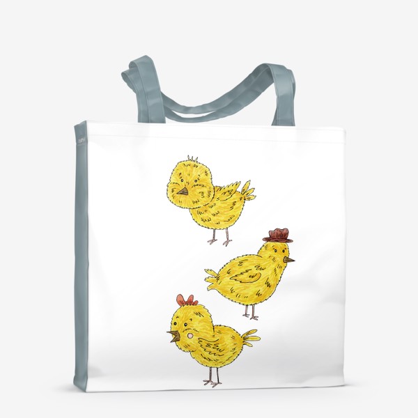Сумка-шоппер «Веселые цыплята»