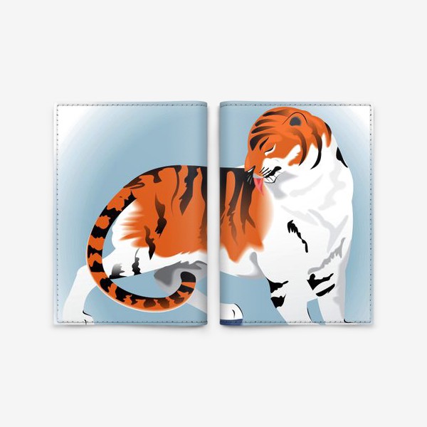 Обложка для паспорта «тигр»