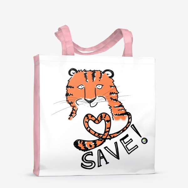 Сумка-шоппер «Спаси амурского тигра! »