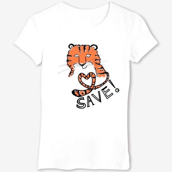 Футболка «Спаси амурского тигра! »