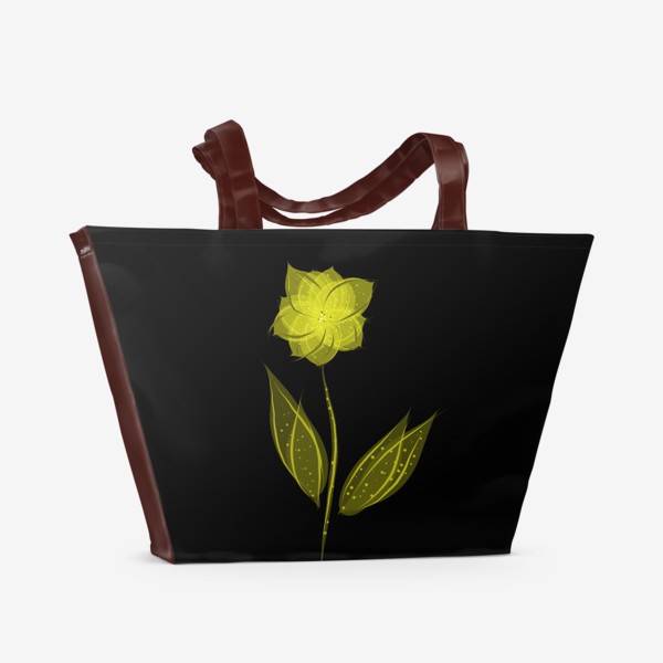 Пляжная сумка &laquo;Нежный цветок, незабудка, поздравление на 8 марта&raquo;
