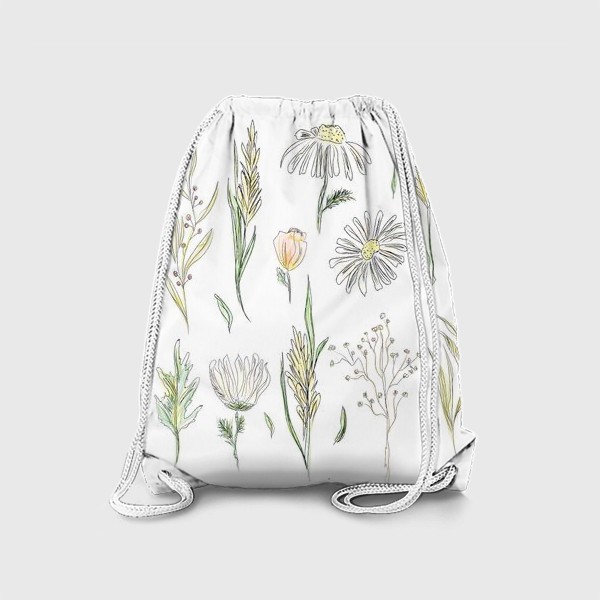 Рюкзак «луговые цветы и травы»